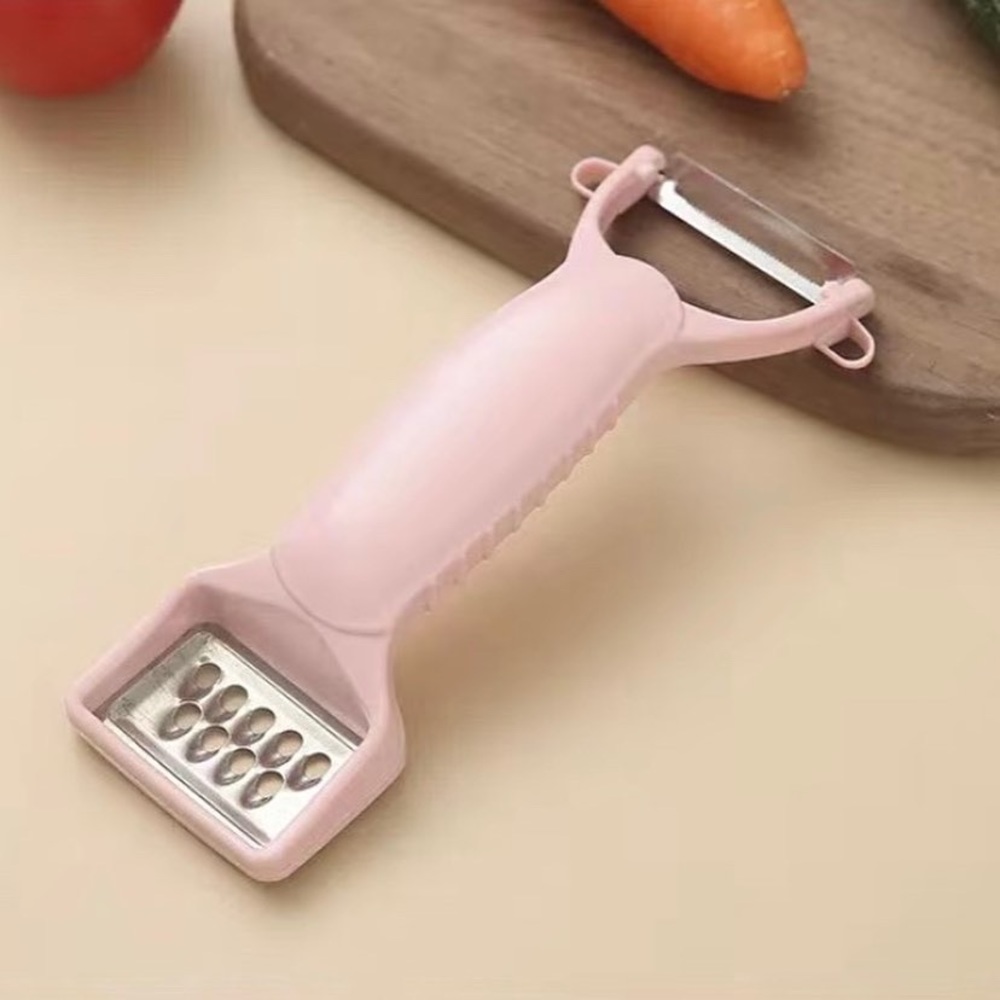 Multi-Use Vegetable Grater, Peeler & Scraper….Color: Pink